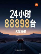 小米SU7上市：24小時大定突破88898臺